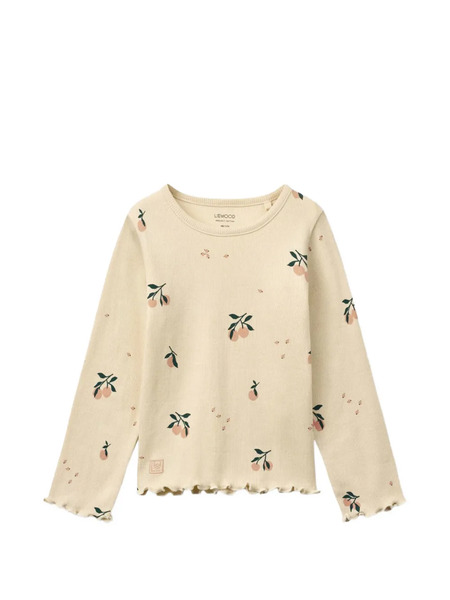  Liewood Ruffled Print Top - Neutrals 
