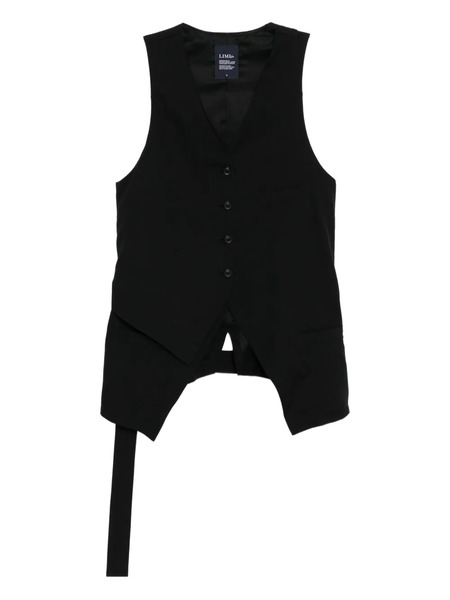  Limi Feu Wool Layered Waistcoat - Black 