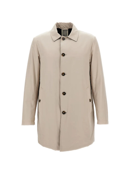  L'impermeabile Button-fastening Raincoat - Neutrals 