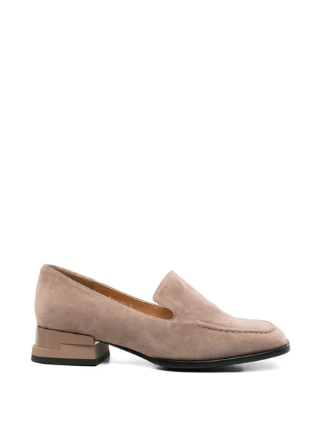  Linda Baumann Square-toe Loafers - Neutrals 