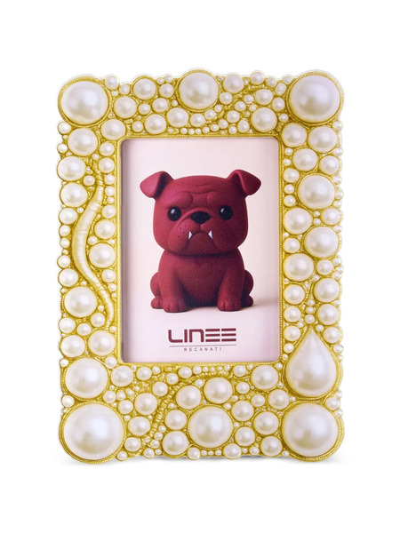  Linee Recanati Piclux Pearl-embellished Photo Frame - Gold 