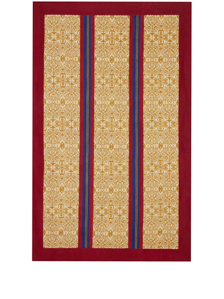  Lisa Corti Abstract-print Cotton Table Cloth - Neutrals 