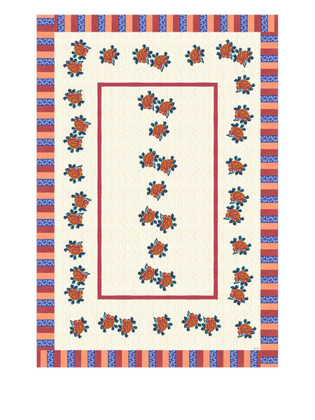  Lisa Corti Floral-print Tablecloth - Neutrals 