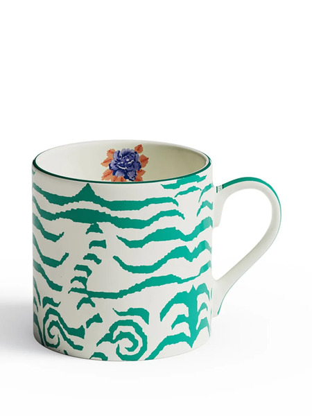  Lisa Corti Indian Tiger Mug - White 