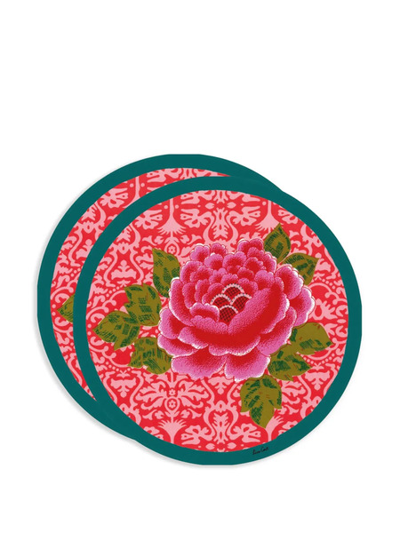  Lisa Corti Masonite Placemats (set Of Two) - Pink 