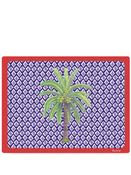  Lisa Corti Masonite Rectangular Placemat (set Of Two) - Blue 