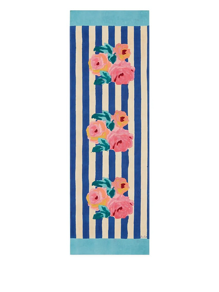  Lisa Corti Nizam Striped Table Runner - Blue 