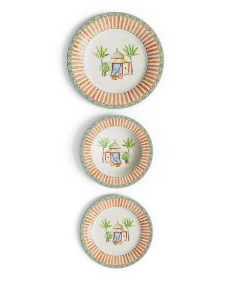  Lisa Corti Sariska Table Plates (set Of Three) - White 