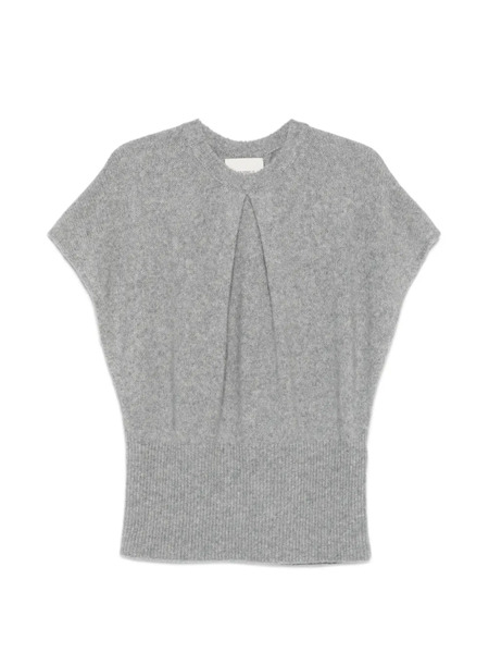  Lisa Yang Annelie Pleated Sweater - Grey 