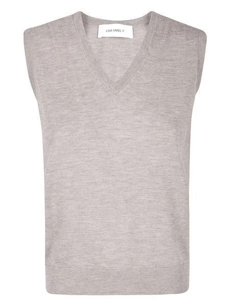  Lisa Yang Lauri V-neck Top - Neutrals 