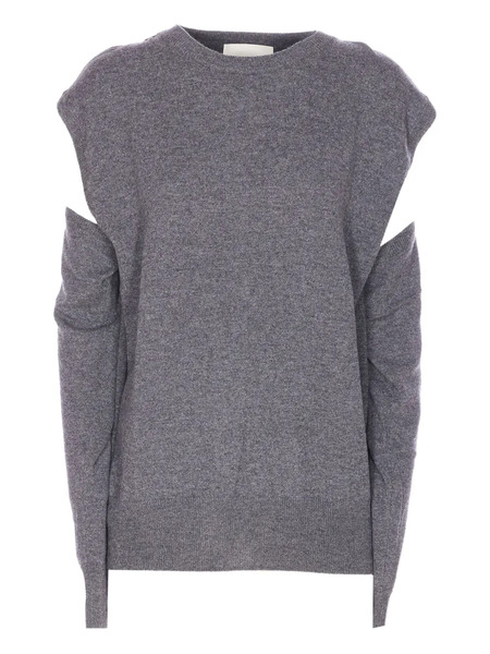  Lisa Yang Othelia Cut-out Sweater - Grey 