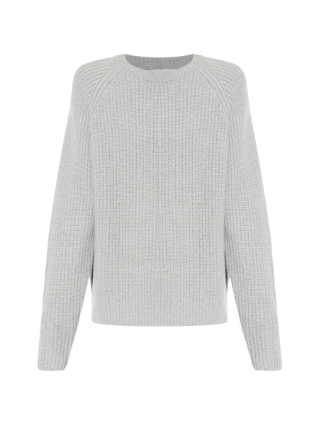  Lisa Yang Raglan-sleeve Crew-neck Sweater - Grey 