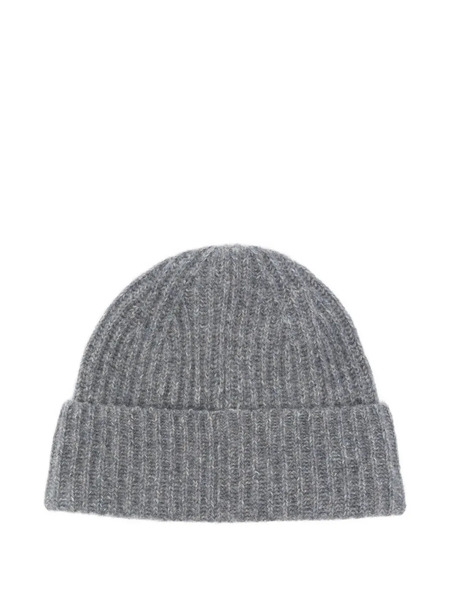  Lisa Yang Ribbed-knit Beanie Hat - Grey 