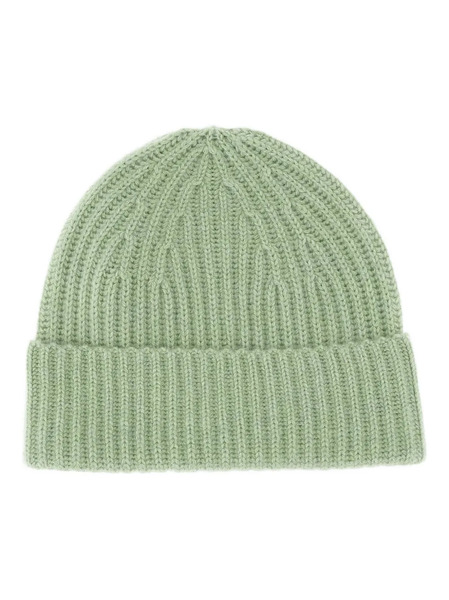  Lisa Yang Ribbed Wool Beanie - Green 