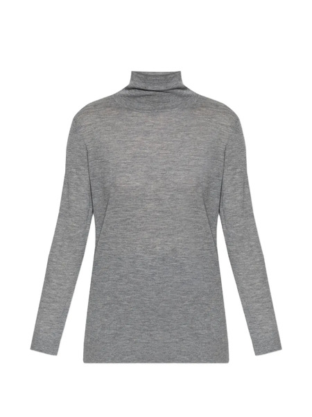  Lisa Yang Roll-neck Knitted Top - Grey 