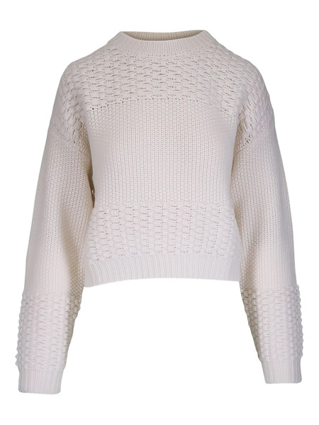  Lisa Yang Signe Textured Crew-neck Sweater - Neutrals 