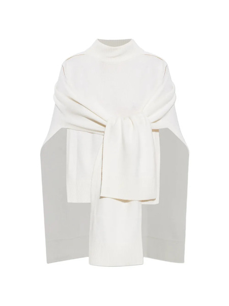 Lisa Yang Turtleneck Cape - White 