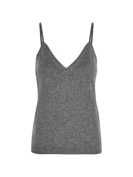  Lisa Yang V-neck Strap Top - Grey 