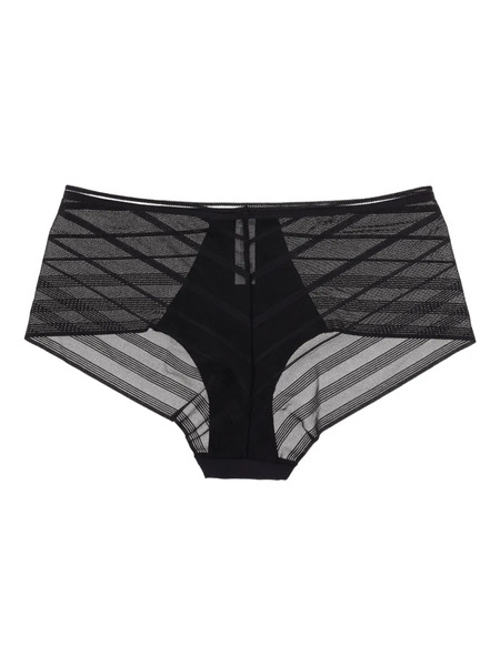  Lise Charmel Striped Briefs - Black 