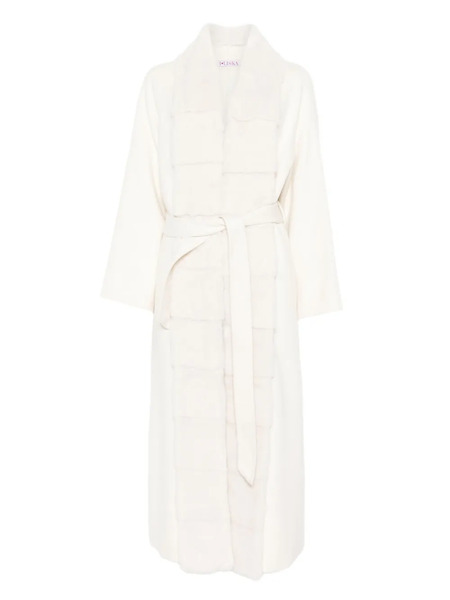  Liska Belted Coat - White 