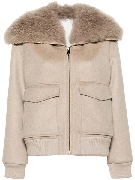  Liska Cashmere Bomber Jacket - Neutrals 