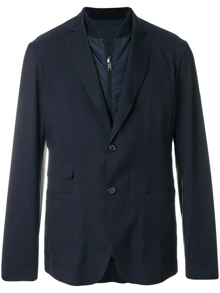  Liska Double Layer Padded Blazer Jacket - Blue 