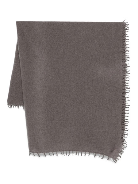  Liska Frayed-edges Cashmere Scarf - Grey 
