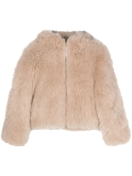  Liska Fur-design Cashmere Hooded Jacket - Neutrals 