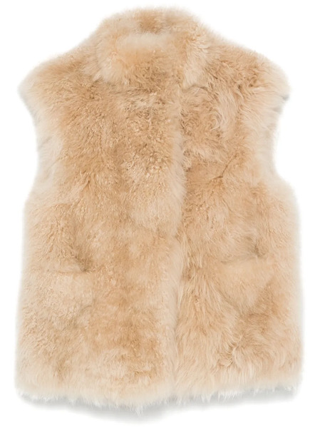  Liska Fur Gilet - Neutrals 