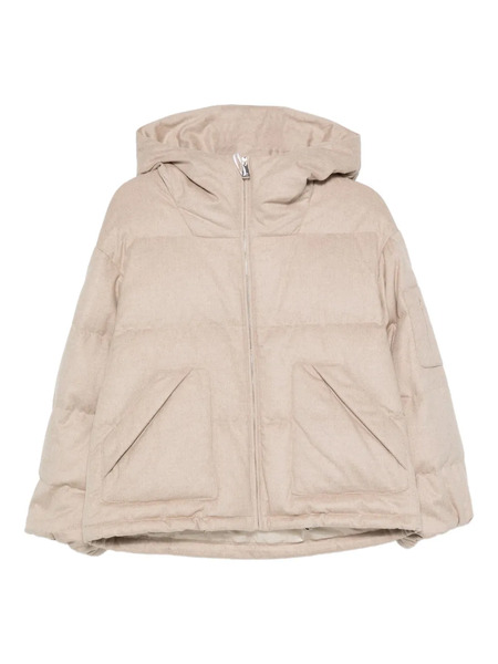  Liska Hooded Quilted Jacket - Neutrals 