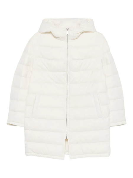  Liska Hooded Quilted Jacket - White 