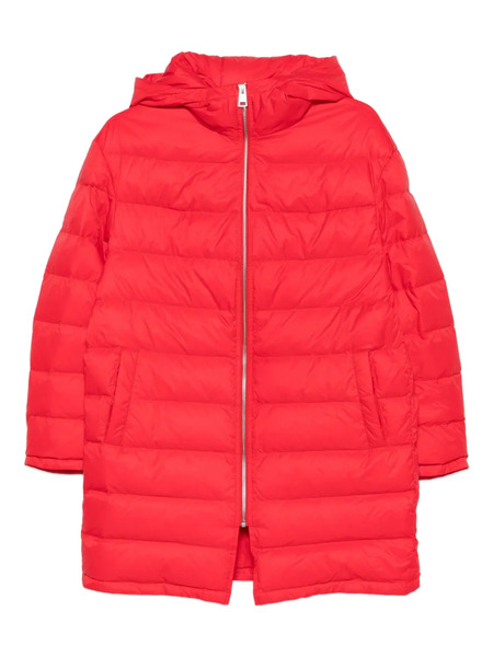  Liska Hooded Quilted Puffer Jacket - Red 