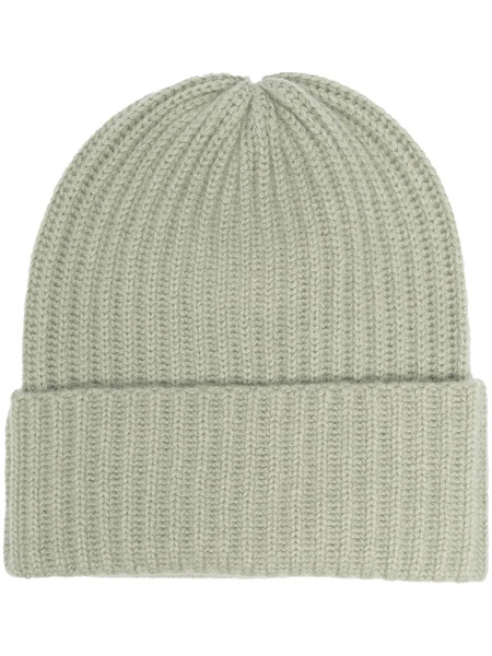  Liska Rib-knit Cashmere Beanie - Green 