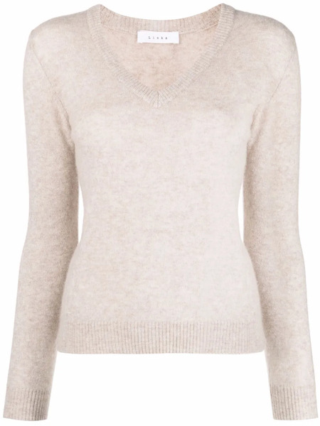  Liska V-neck Sweater - Neutrals 