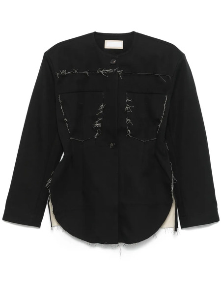  Litkovska Frayed-brim Jacket - Black 