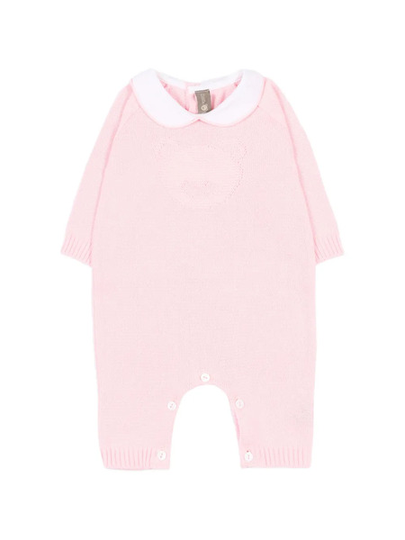  Little Bear Collared Romper - Pink 
