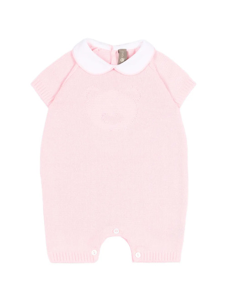  Little Bear Collared Romper - Pink 