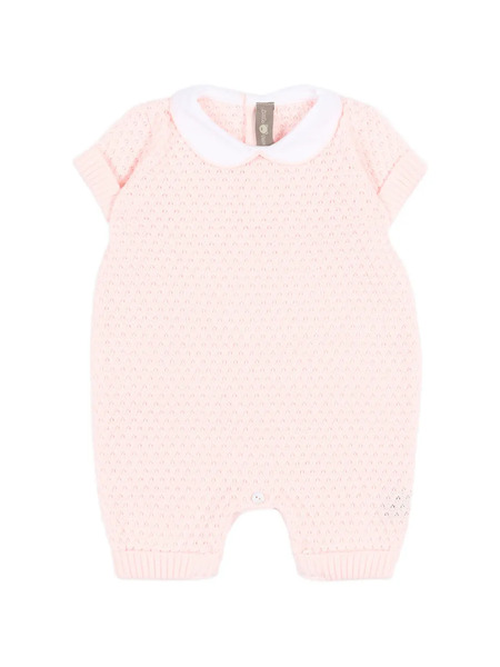  Little Bear Peter Pan-collar Romper - Pink 