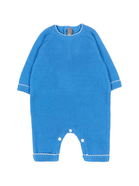  Little Bear Piped Romper - Blue 