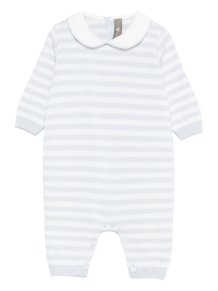  Little Bear Striped Romper - Blue 