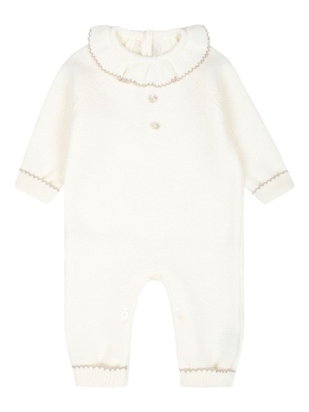  Little Bear Wool Romper - White 