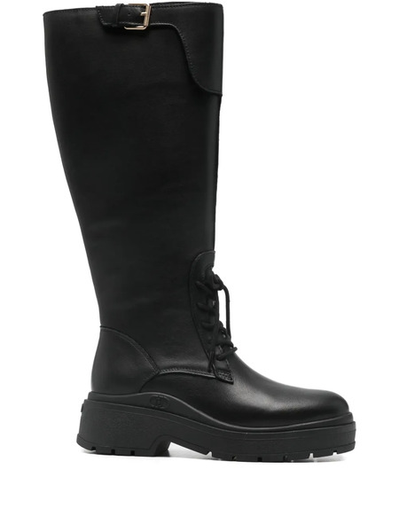 Liu Jo Andrea 04 Buckle Lace-up Boots - Black 