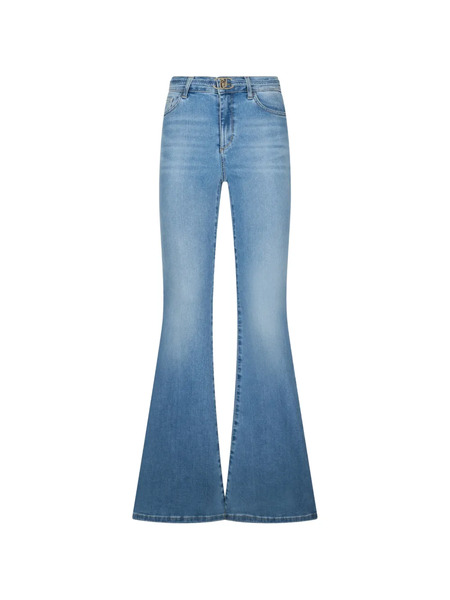  Liu Jo Belt-detail Flared Jeans - Blue 
