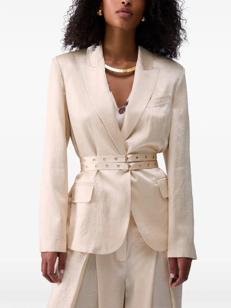  Liu Jo Belt-detail Single-breasted Blazer - Neutrals 
