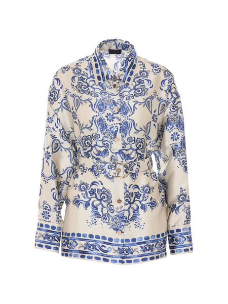 Liu Jo Belted Printed Shirt - Neutrals 