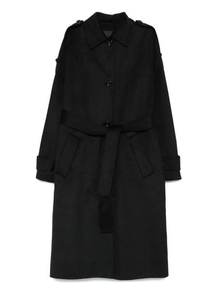 Liu Jo Belted Single-breasted Coat - Black 