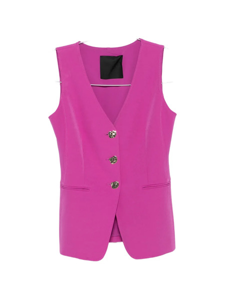  Liu Jo Button V-neck Vest - Pink 