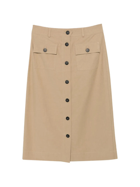  Liu Jo Buttoned Pocket Midi Skirt - Neutrals 