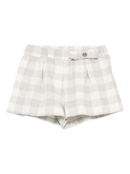  Liu Jo Checked Shorts - White 