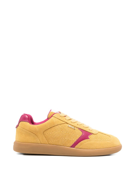  Liu Jo Cutout Leather Sneakers - Yellow 